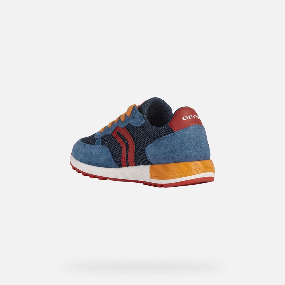 Geox Sneakers Navy/Red Alben - Geox Boys Shoes - DSBIEJ205